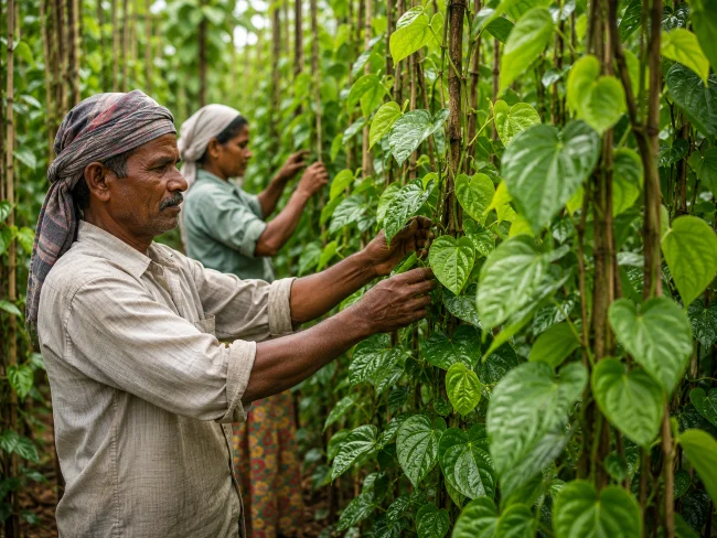 Ceylon Betel Leaves Farm in Sri Lanka